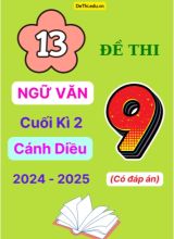 13 Đề thi Ngữ văn 9 cuối Kì 2 Cánh Diều năm học 2024-2025 (Có đáp án)